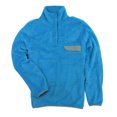 thumbnail image 1 of Jachs NY Womens Cabin Sherpa Fleece Mock Neck Pullover Sweater with Chest Pocket (Sky Blue/Grey, Small), 1 of 2