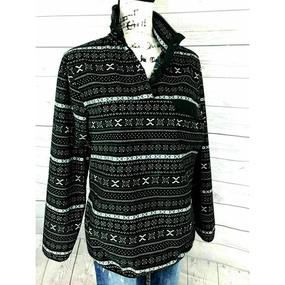 Jachs New York Cabin Collection Women's Fleece Pullover - Mock Neck - Med