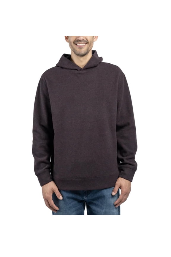 Jachs New York Men's Relaxed Fit Brushed Heathered Pullover Hoodie with Pockets (US, Alpha, XX-Large, Regular, Regular, Dark Red)