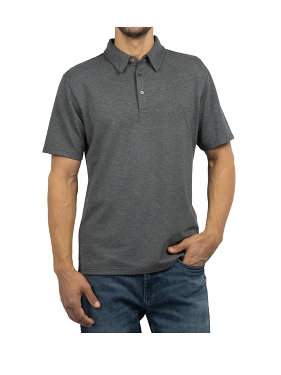 Jachs New York Men's Short Sleeve Classic Fit Polo Shirt (US, Alpha, X-Large, Regular, Regular, Gray)