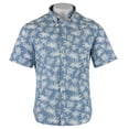 thumbnail image 1 of Jachs New York Men's Woven Short-Sleeve Shirt (Blue Palm Tree, Large), 1 of 4