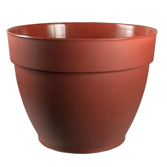 Jacinto Recycled Plastic Planter, 10 inch Opening Diameter, Red Color