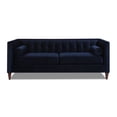 thumbnail image 1 of Jack Tufted Tuxedo Sofa Double Cushion, Dark Navy Blue, 1 of 16