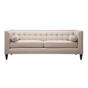 Jack 84 Tufted Tuxedo Sofa Double Cushion Sky Neutral