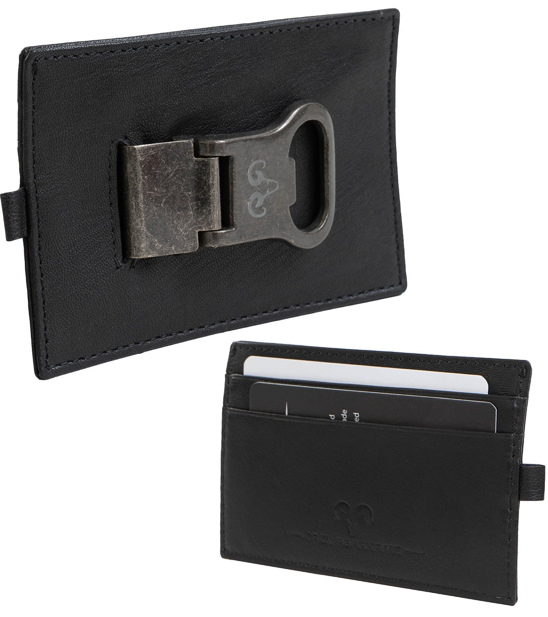 Curated visual reference: Jack Abrahams Mens Genuine Goat Nappa Leather Card Case Rfid Photo Inspiration