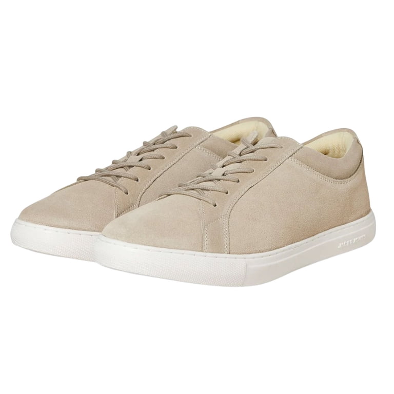 JACK & JONES Men's Sneakers - Casual Canvas Trainers With Lace-Up Closure & Round Toe