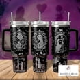 thumbnail image 1 of Jack And Sally 40oz Tumbler, Disney Couple Tumbler Cup, Horror Movie Tumbler Cup, Nightmare Christmas Tumbler, Jack Skellington Cup, 1 of 3
