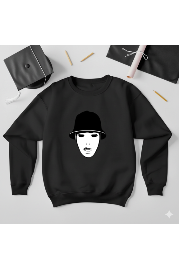 Jack And Sally Halloween Tea Party Romantic Gothic Cartoon Art Sweatshirt, up to size 5XL