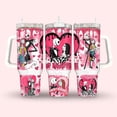 thumbnail image 1 of Jack And Sally Valentine Tumbler, Jack Skellington Tumbler 40oz, Disney Valentines, Nightmare Before Christmas Stainless Steel Tumbler, 1 of 3