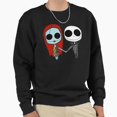 thumbnail image 1 of Jack And Sandy The Creepy Christmas Night Retro Vintage Funny Graphic Unisex Sweatshirt G31250, Up to Size 5XL, 1 of 2