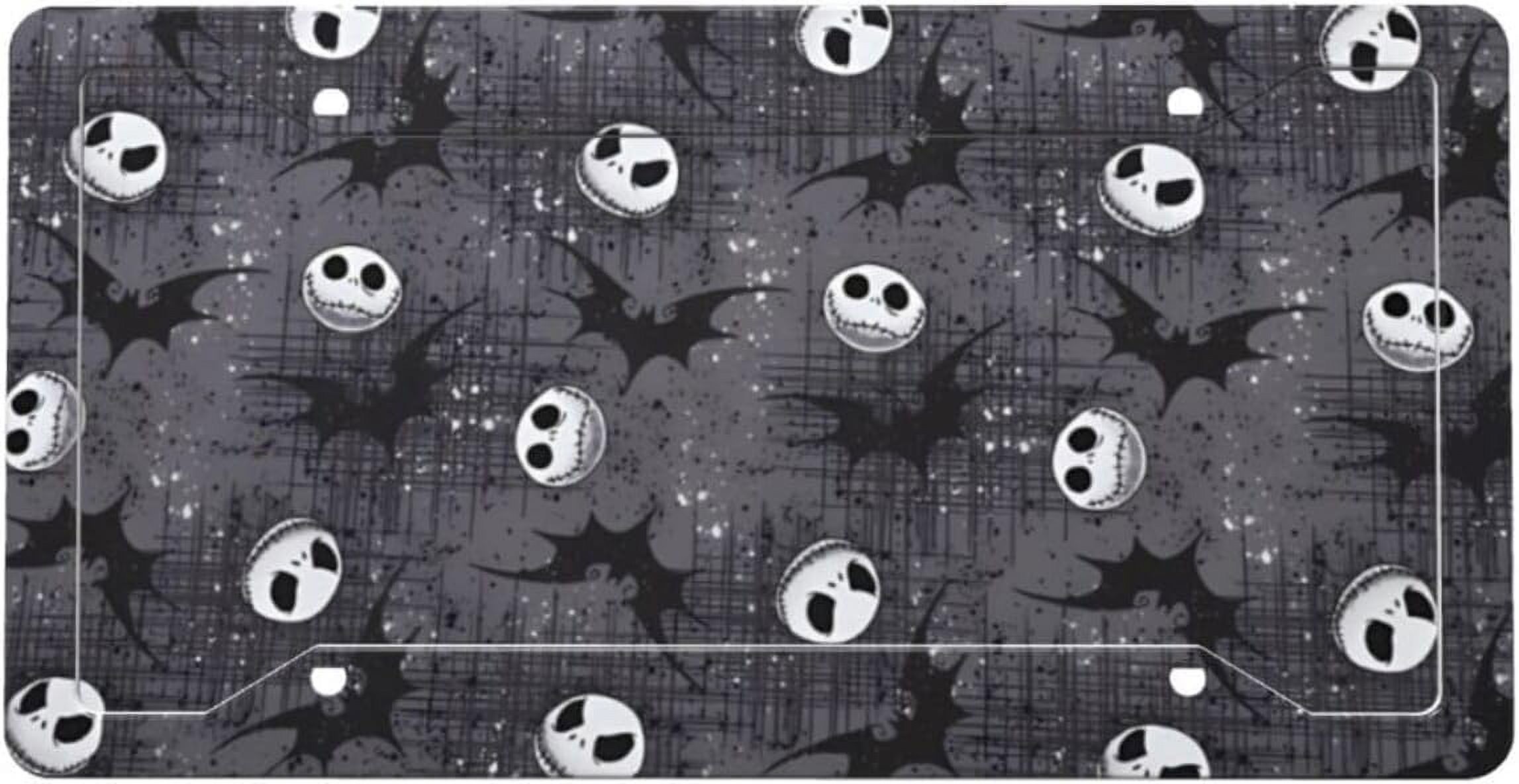 Jack with Bats License Plate Frames, Aluminum License Plate Holder