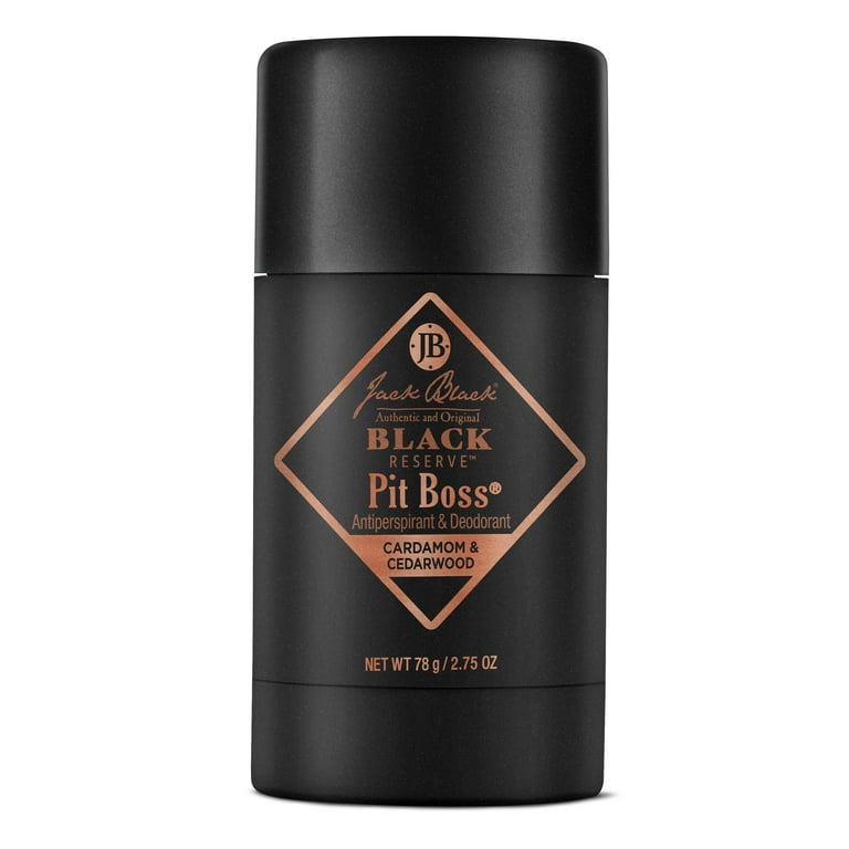 Jack Black Black Reserve Pit Boss Mens Deodorant 2.75 oz. Mens Stick Deodorant Antiperspirant for Men Maximum Odor Sweat Control Long Lasting Protection Walmart