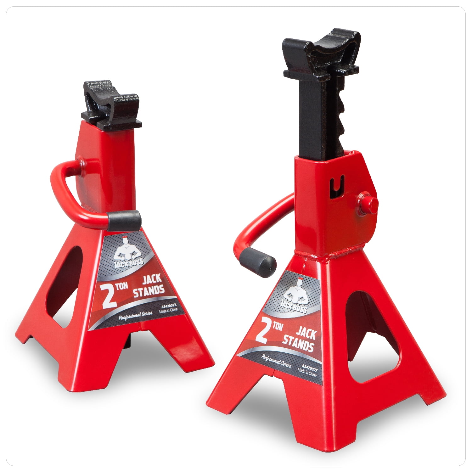 Jack Boss Jack Stands 2 Ton Low Profile Steel Car Jack Stand for Lifting Suvs,2 Pack