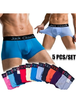 Men Home Boxer Underwear Ice Silk Comfortable Underpants Loose Breathable