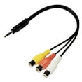 thumbnail image 2 of 3ft Black RCA Composite Cable - Premium Audio Video Cable For Home Theater & Entertainment Systems 2 of 14