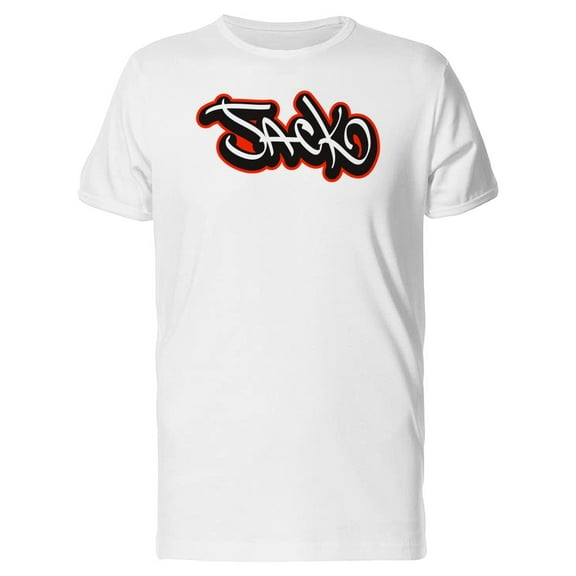 Jack Cool Street Art Name T-Shirt Men -Image by Shutterstock, Male Large