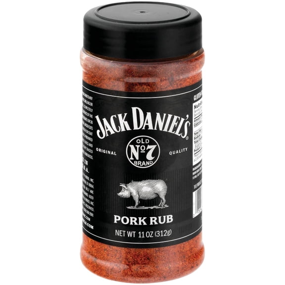 Jack Daniel's Original Quality Pork Rub - Spicy and Sweet Flavor - 11 oz Pack Residential Use, Standard Application