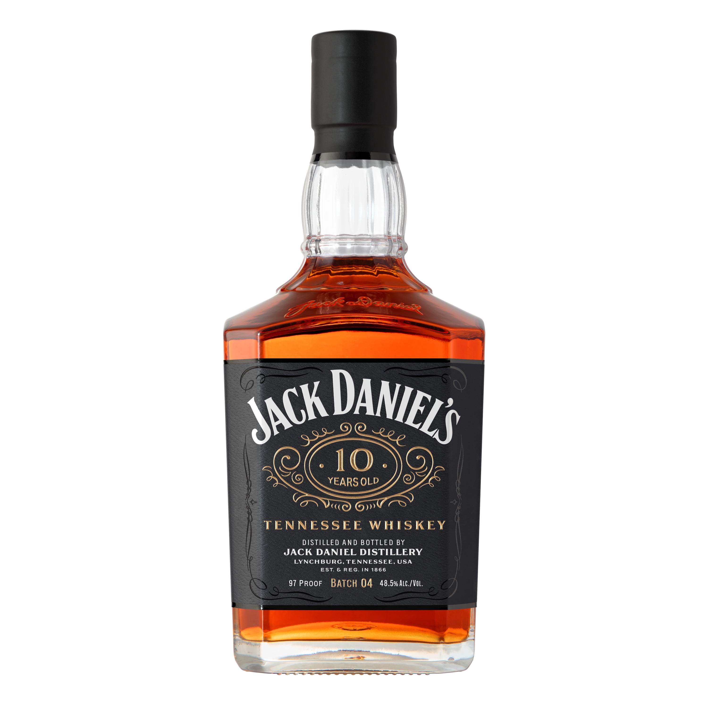 Jack Daniel's 10 Years バッチ4 700ml 箱なし×2本 Jack Daniel's 10-Years-Old Tennessee Whiskey, Batch 04, 700 ml