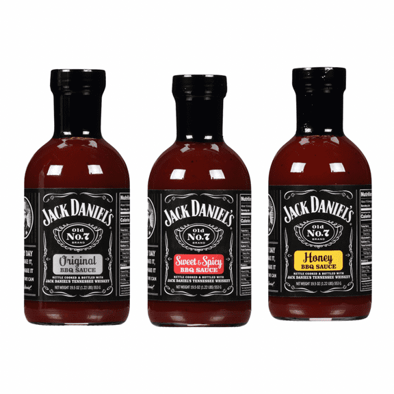 Jack Daniels BBQ Sauce Variety Pack (Original, Honey, Sweet & Spicy)