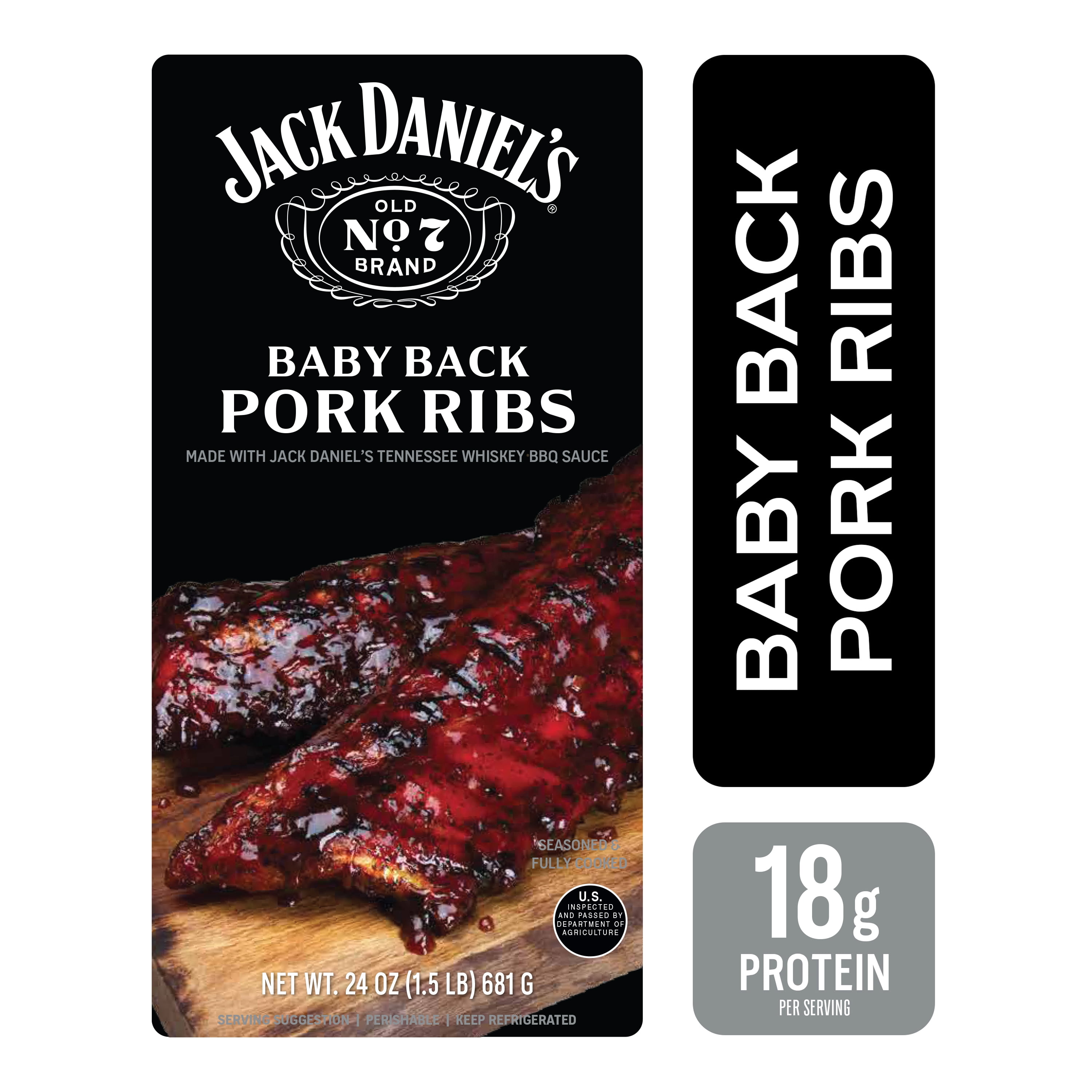 Jack Daniel’s BBQ Baby Back Pork Ribs Refrigerated Entree 1.5 lb