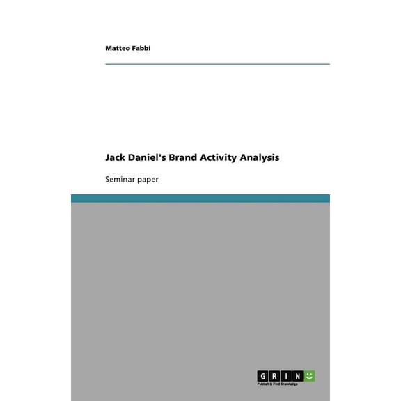 Jack Daniel's Brand Activity Analysis (Paperback)