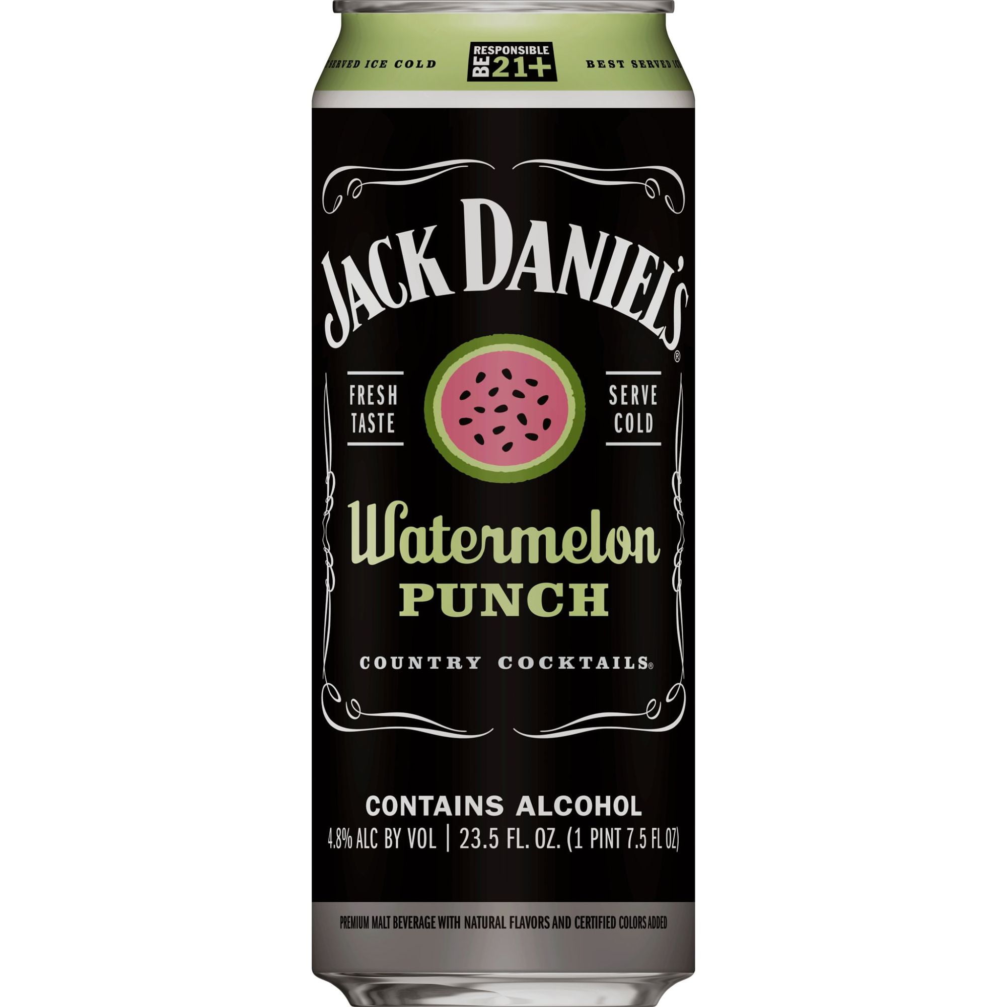Jack Daniel's Country Cocktail, Watermelon Punch, 23.5 fl oz Aluminum