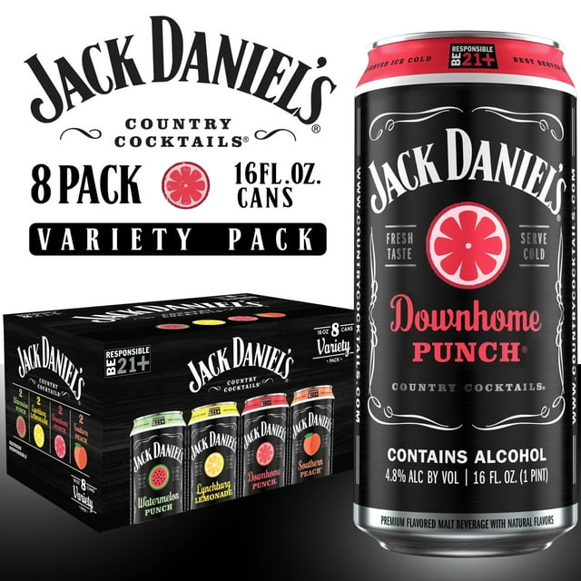 Jack Daniel's Country Cocktails Variety Pack, 8 Pack, 16 fl oz Cans