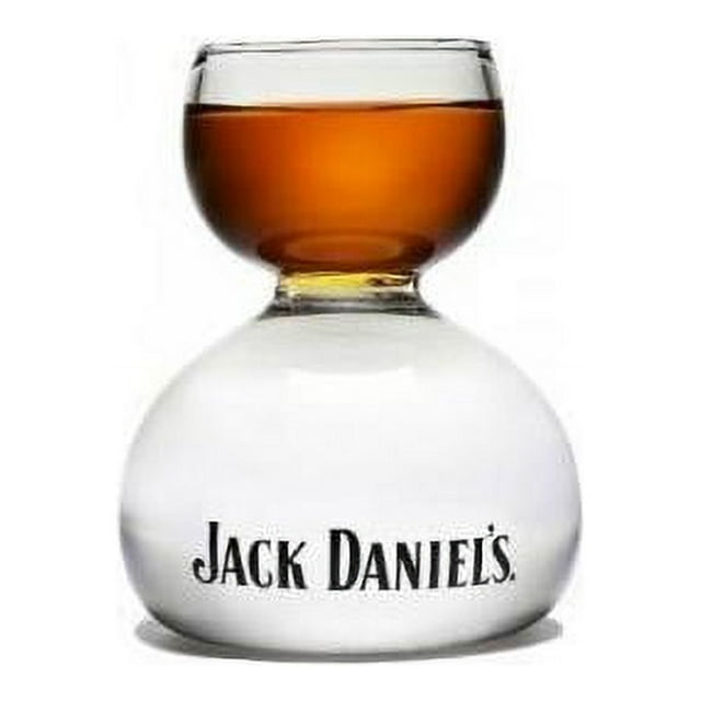Jack Daniel's Double Bubble Chaser Jigger Shot Glass 6 Oz