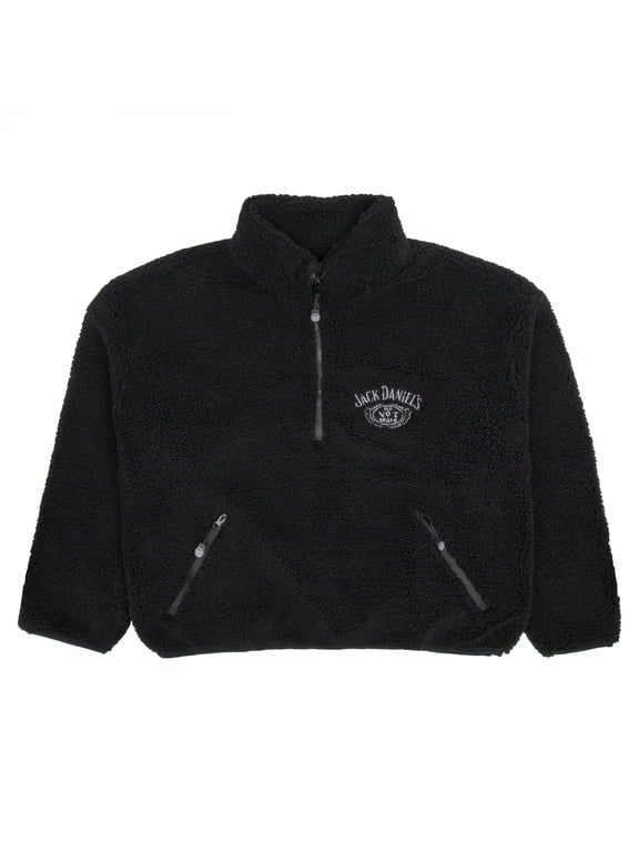 Label Quarter Zip Puff Sherpa Jacket-3XLarge