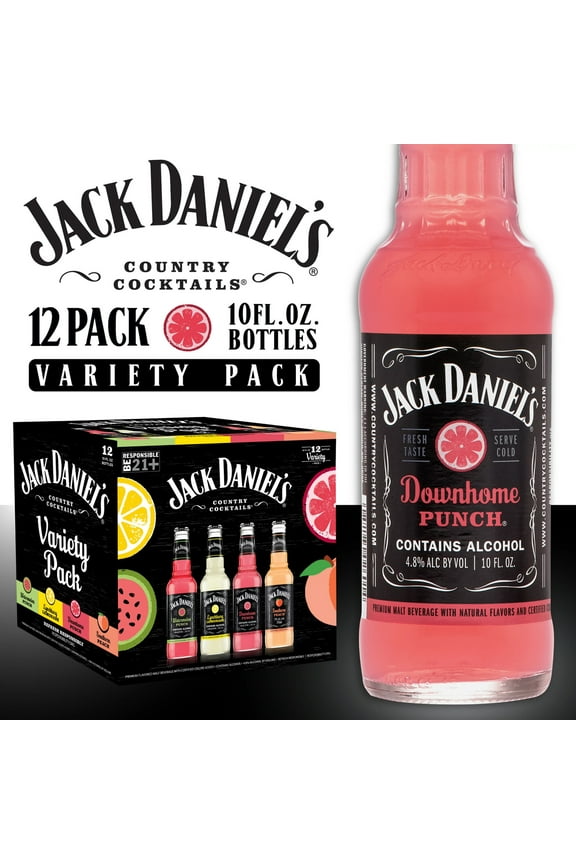 Malt Variety Pack Malt Beverage, 12 Pack, 10 fl oz Bottle, 4.8% ABV