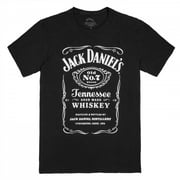 Jack Daniels Mens Short Sleeve Label Tee