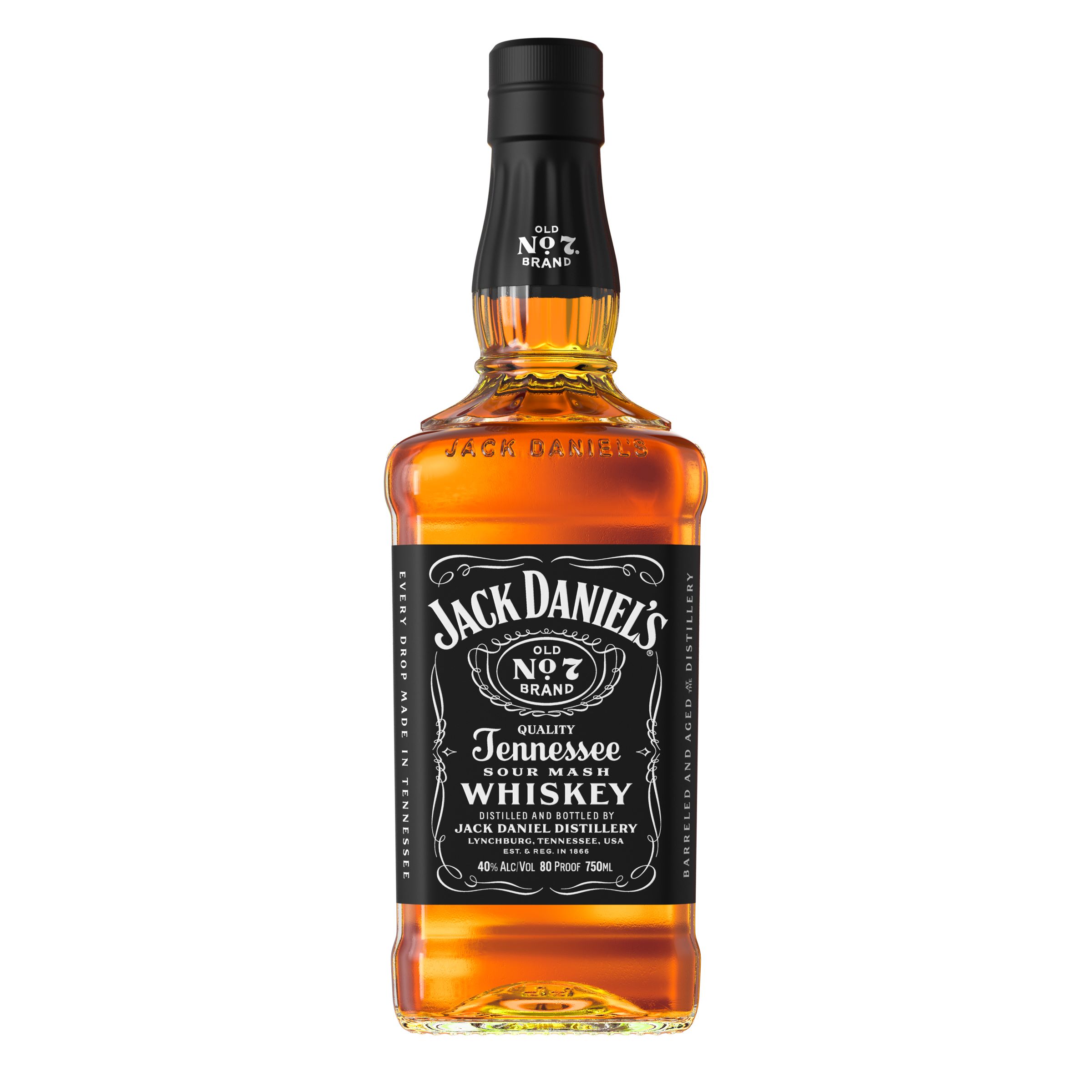 Jack Daniel s Old No 7 Tennessee Whiskey 750 Ml Bottle 80 Proof Jack Daniel s Old No 7 Tennessee Whiskey 750 Ml Bottle 80 Proof