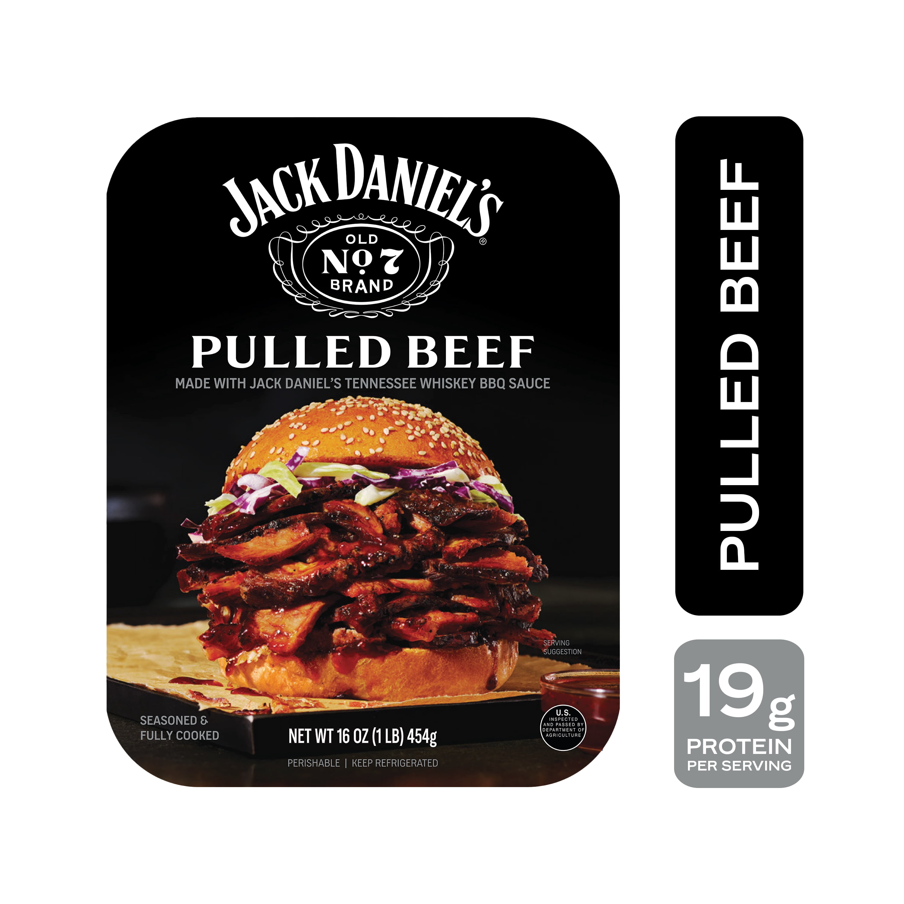 Jack Daniel’s Seasoned Pulled Beef, Refrigerated Entree, 16 oz