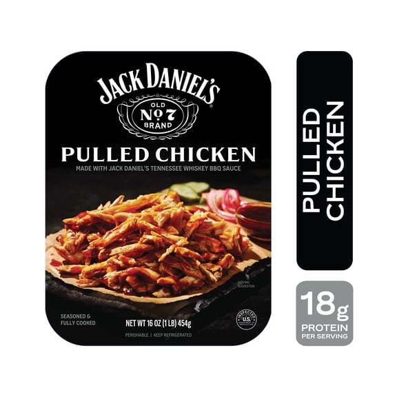 Jack Daniels Seasoned Pulled Chicken, Refrigerated Entree, 16 oz