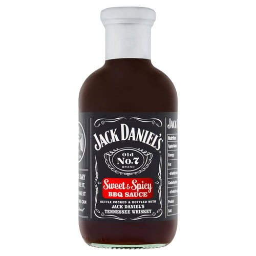 Jack Daniel's Sweet & Spicy BBQ Sauce 553g, British Import (Pack of 2)