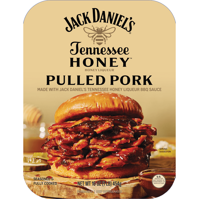 Jack Daniel's Tennessee Honey Pulled Pork, Fully Cooked, Ready to