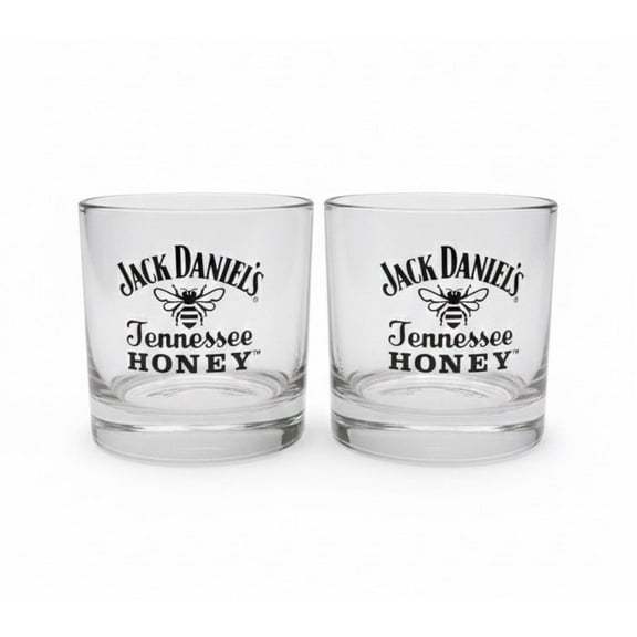 Jack Daniel's Tennessee Honey Signature Rocks Glass - Set of 2