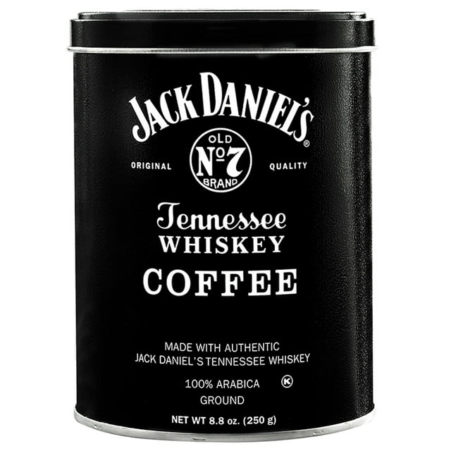Jack Daniel's Tennessee Whiskey Coffee, 8.8 oz Can, Medium Roast, Ground Coffee