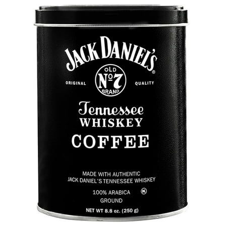 Jack Daniel's Tennessee Whiskey Coffee, Ground, Medium Roast, 8.8oz Can