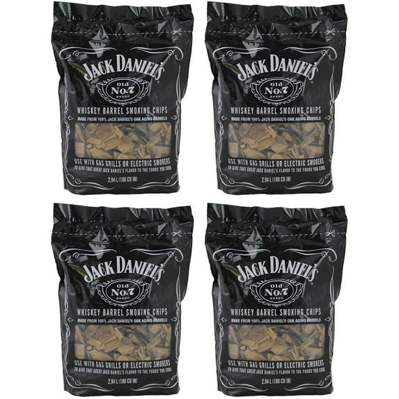 Jack Daniels 01749 Wood BAbpT BBQ Smoking Chips, 2.94 L 4 Pack