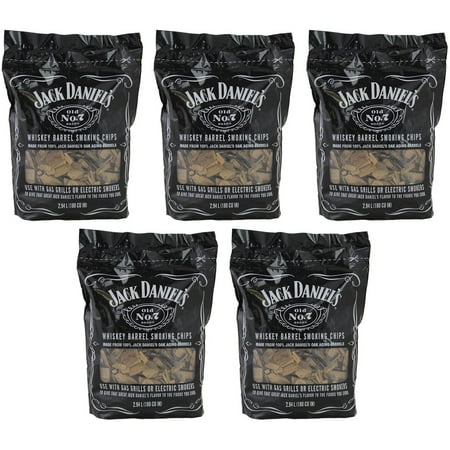 Jack Daniel's 5-pack Jack Daniels 01749 Wood Lewef BBQ Smoking Chips, 2.94 L 5 Pack — Residential Use, Standard Application