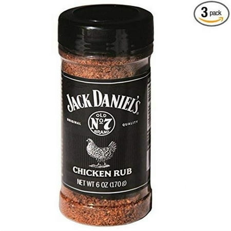 Jack Daniel's Chicken Rub 6 oz (Pack of 6)