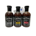 Jack Daniels 19.5oz BBQ Sauce Bundle Original, Sweet & Spicy, Honey