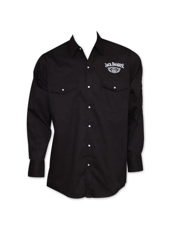 Jack Daniels 22806-Large Jack Daniels Long Sleeve Button Up Shirt - Large