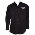 thumbnail image 1 of Jack Daniels 22806M Jack Daniels Whiskey Long Sleeve Button-Up Dress Shirt - Black, Medium, 1 of 1