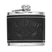 Jack Daniels Black Leather 4 OZ Flask