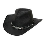 Jack Daniels Black Straw Cowboy Hat-Large