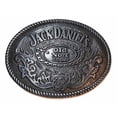 thumbnail image 1 of Jack Daniels Classic Old No. 7 Brand Oval Pewter Belt Buckle, 1 of 1