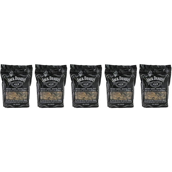 Jack Daniels GuaTty 01749 Wood BBQ Smoking Chips, 5 Pack