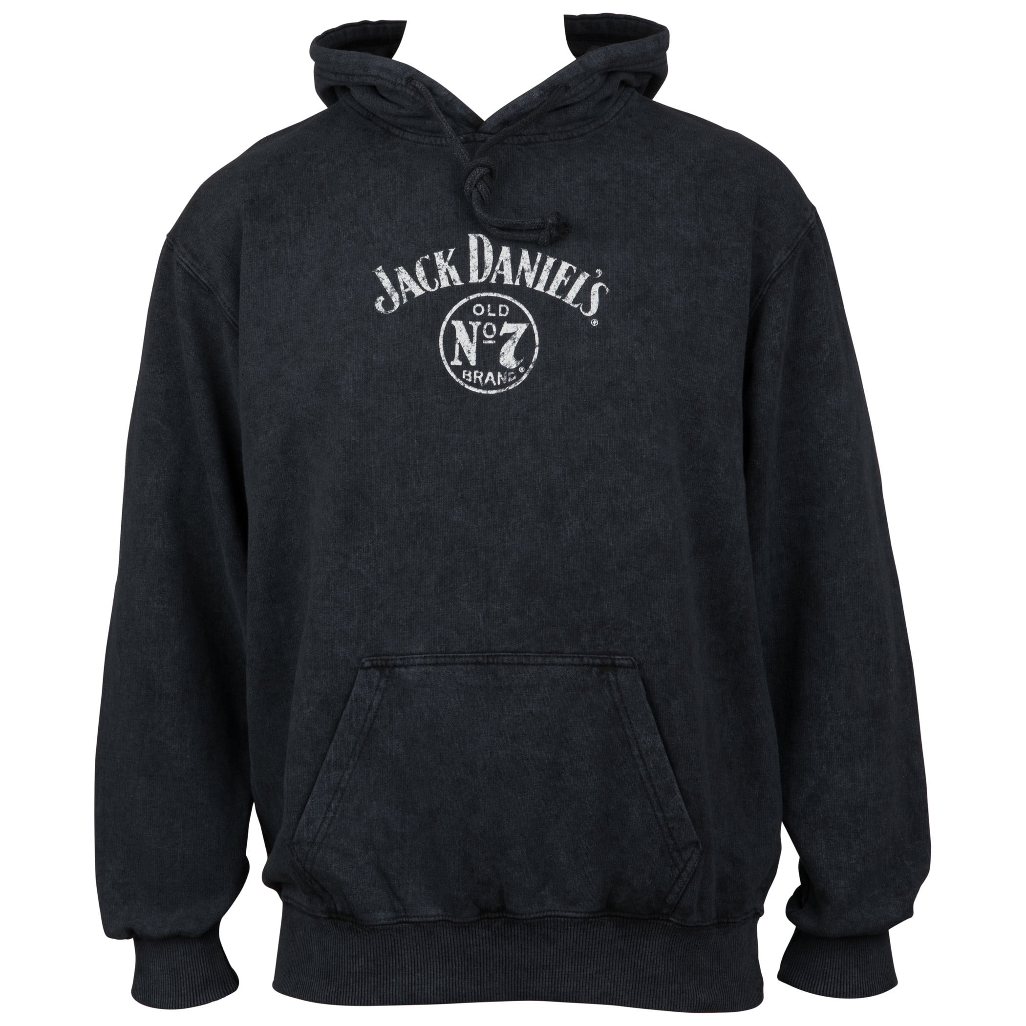 Jack Daniels Jack Daniels Label Mineral Wash Front u0026 Back Print Pull-Over  Hoodie, Black - 2XL - Walmart.com